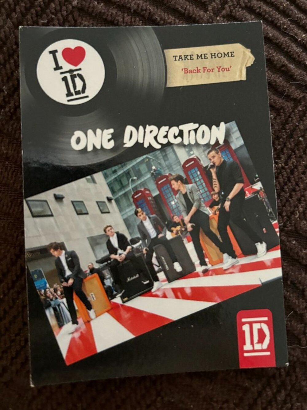 Official One Direction Trading Card Set Chase Take Me Home 1D #11